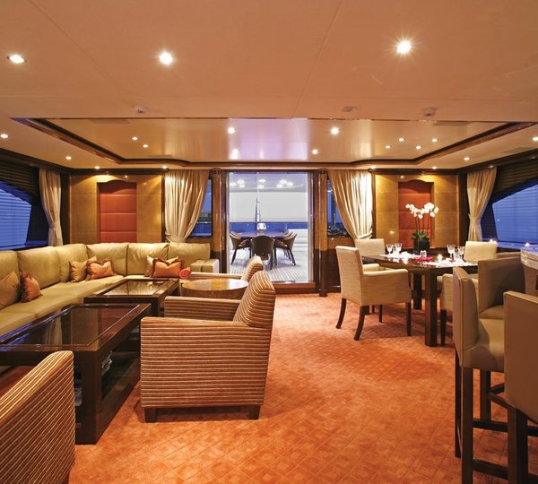 Drinks Bar Sitting On Board Yacht DIANE