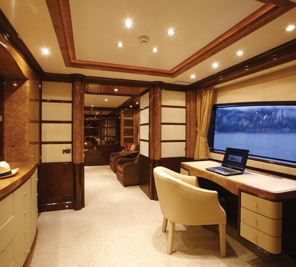 Main Master Office On Board Yacht DIANE