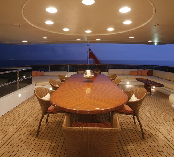 Top Aft Deck On Board Yacht DIANE