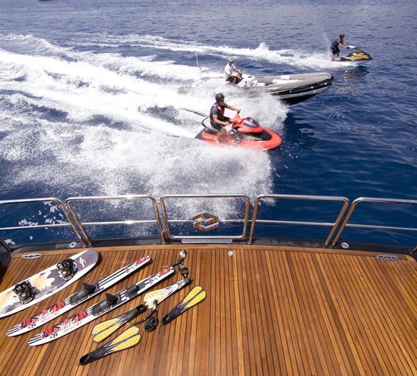 Swimming Landing On Yacht SILVER DREAM