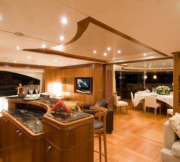 Sky-lounge Upon Top Deck Aboard Yacht BLUE VISION