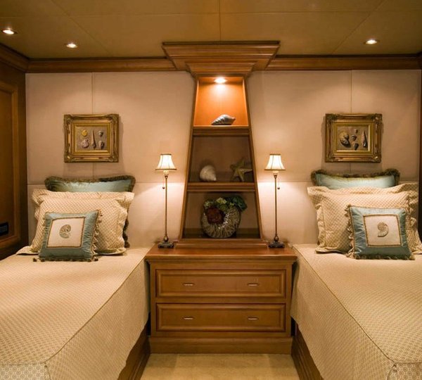 Twin Bed Cabin Aboard Yacht M3