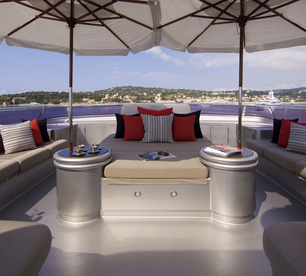 Umbrella: Yacht SILVER DREAM's Sun Deck Image