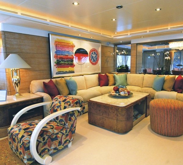 Saloon Sitting Aboard Yacht BALAJU