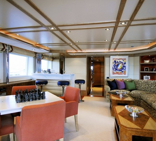 Inside Drinks Bar On Board Yacht BALAJU