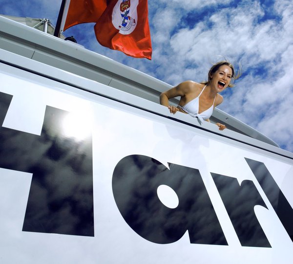 Name Nameplate Aboard Yacht HARLE