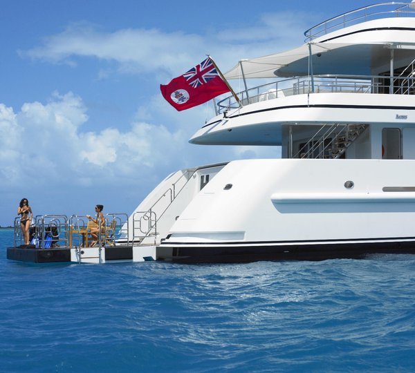 Aft Aspect Including Swimming Deck On Yacht HARLE