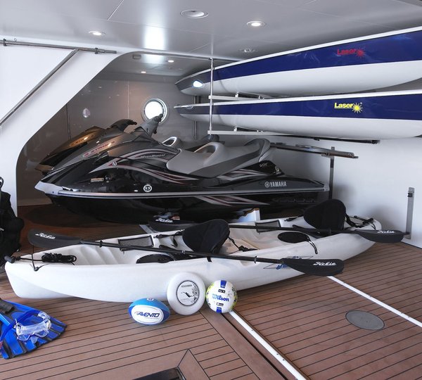 Ship's Tender With Toys Storage On Yacht HARLE