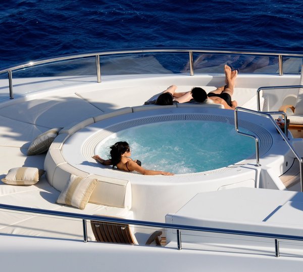 Life: Yacht HARLE's Jacuzzi Pool Pictured