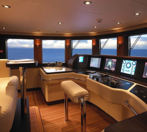 Bridgedeck Aboard Yacht HARLE
