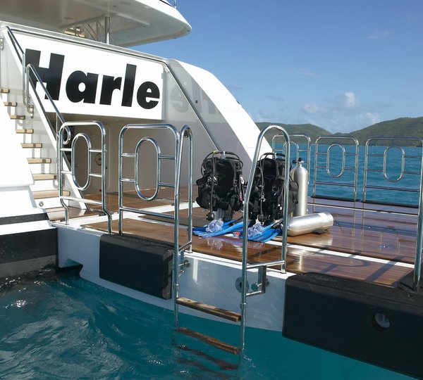 Swimming Platform And Beach Beachclub On Board Yacht HARLE