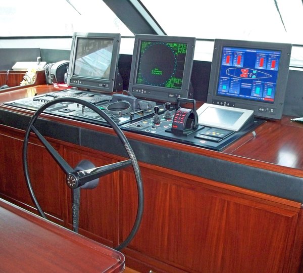 Bridgedeck Aboard Yacht HELIOS