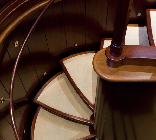 Stairway Aboard Yacht HELIOS