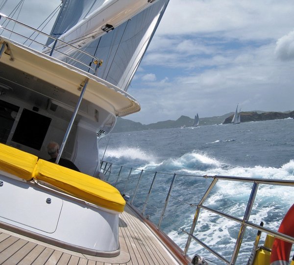 Deck: Yacht HELIOS's Cruising Pictured