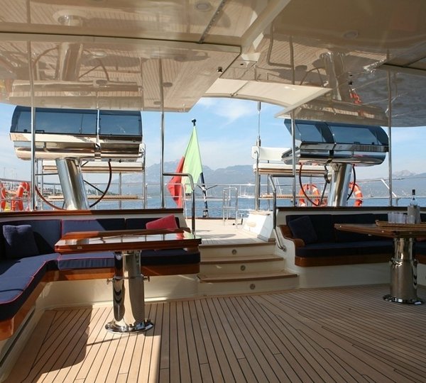 Deck Sitting Aboard Yacht HERITAGE