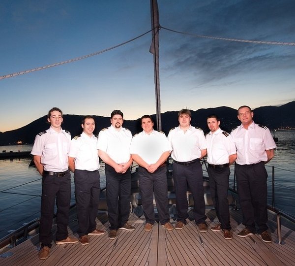 Crewmember's Aboard Yacht HERITAGE