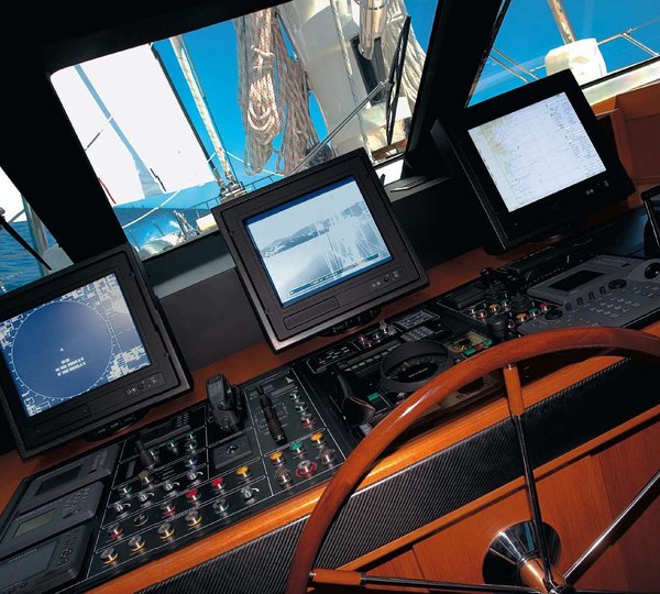 Bridgedeck Instrumentation Aboard Yacht HERITAGE
