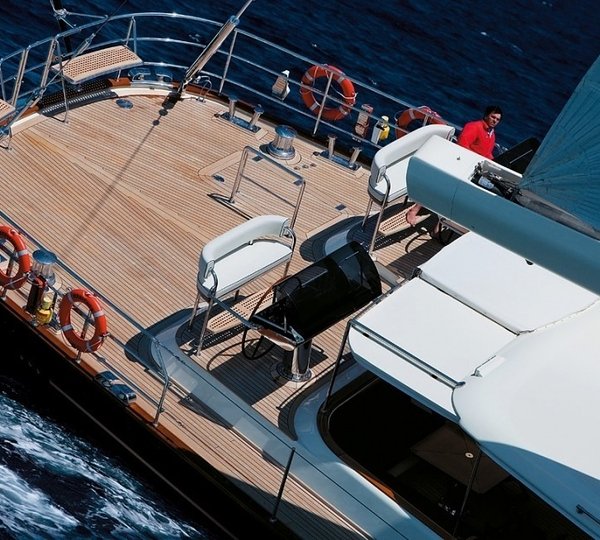 Above: Yacht HERITAGE's Deck Image