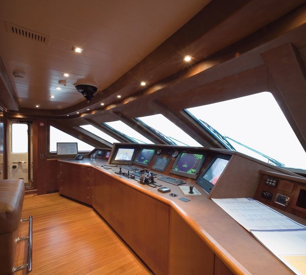 Bridgedeck Aboard Yacht PRINCESS IOLANTHE
