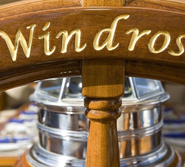 Close Up On Yacht WINDROSE OF AMSTERDAM