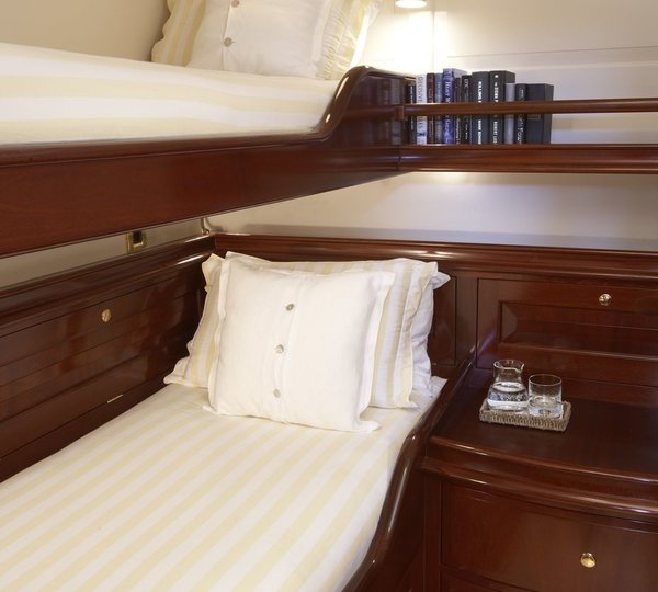 Twin Bed Berth Aboard Yacht WINDROSE OF AMSTERDAM