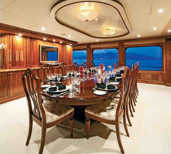 Eating/dining Area Aboard Yacht ONE MORE TOY