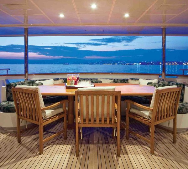 Premier Aft Deck On Board Yacht ONE MORE TOY