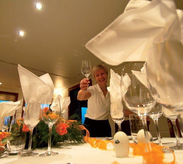 Furniture Set On Board Yacht HANSE EXPLORER