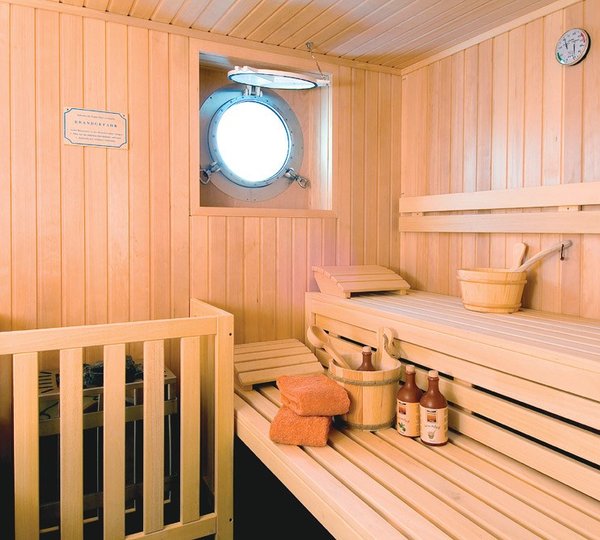 Finnish Steam Sauna Aboard Yacht HANSE EXPLORER