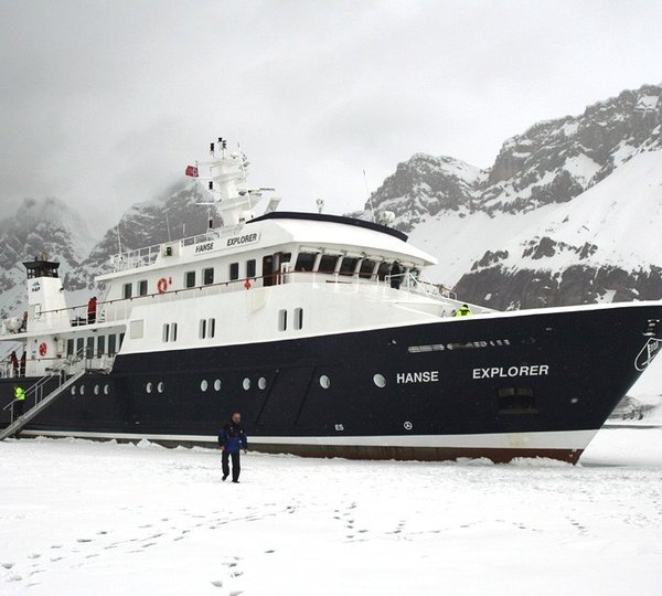 Forward Aspect In Ice On Yacht HANSE EXPLORER