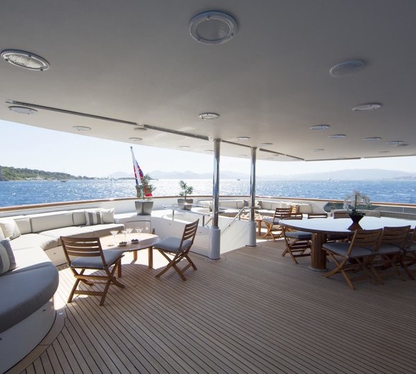 Top Deck Aft On Yacht KANALOA