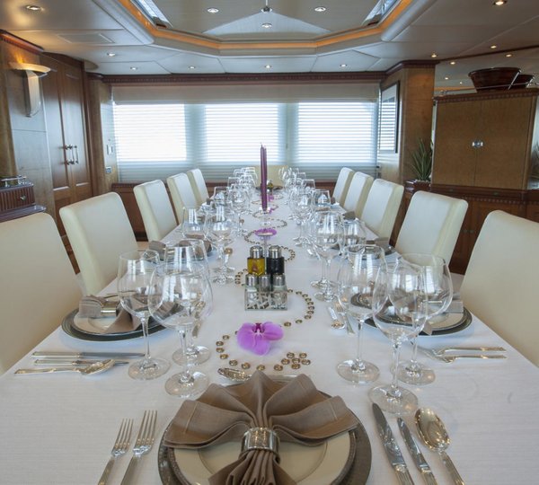 Formal Eating/dining On Yacht KANALOA