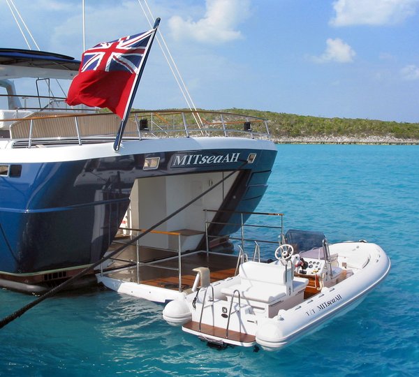 Ship's Tender With Swimming Deck On Board Yacht MITSEAAH