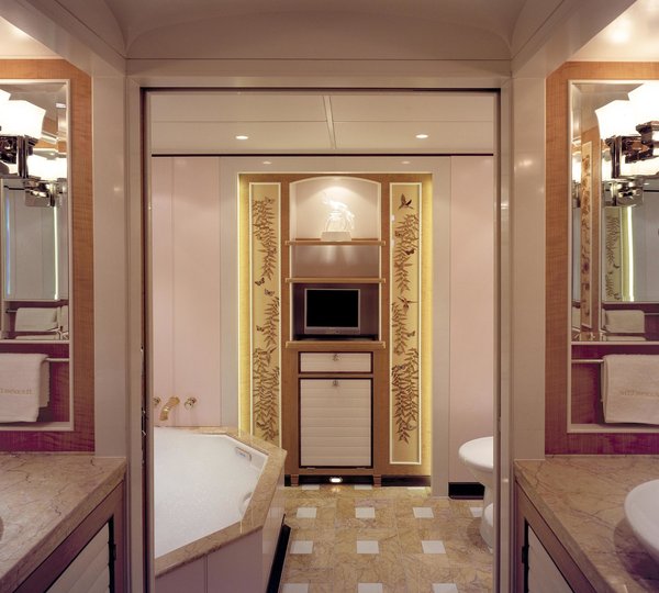 Main Master Bath On Board Yacht MITSEAAH
