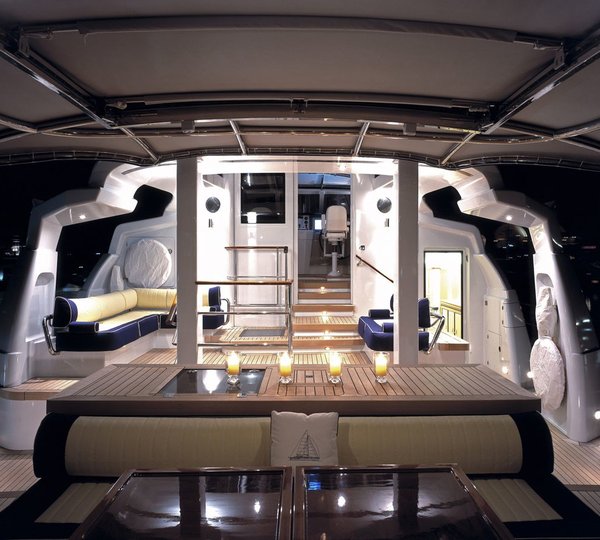 Deck Aspect Into Bridgedeck On Yacht MITSEAAH