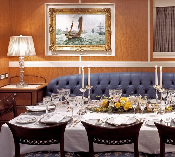 Eating/dining Area Aboard Yacht MITSEAAH