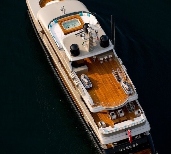 Decks: Yacht ODESSA's From Above Aspect Captured