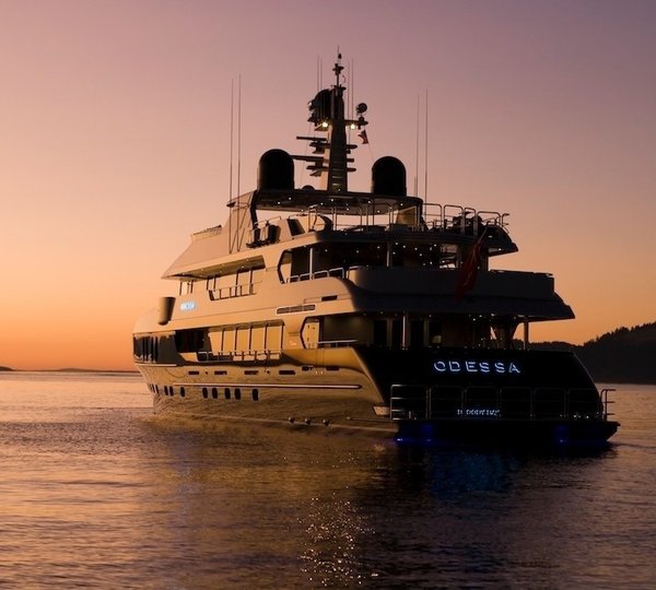 Sunset Dusk On Yacht ODESSA
