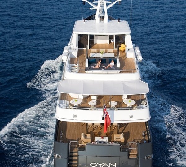 Aft Decks Aboard Yacht CYAN