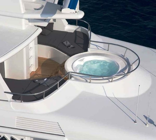 Jacuzzi Pool Aboard Yacht CYAN