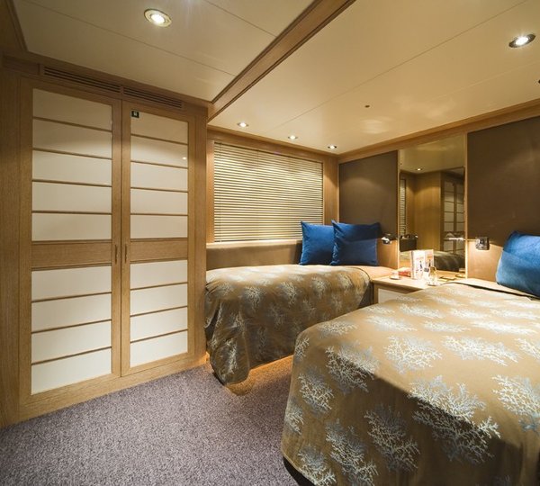 Twin Bed Cabin On Board Yacht CYAN