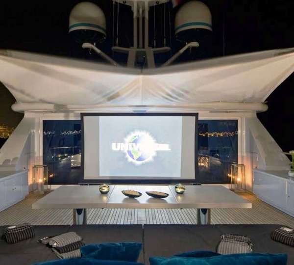 Outside Movie Cinema On Yacht CYAN