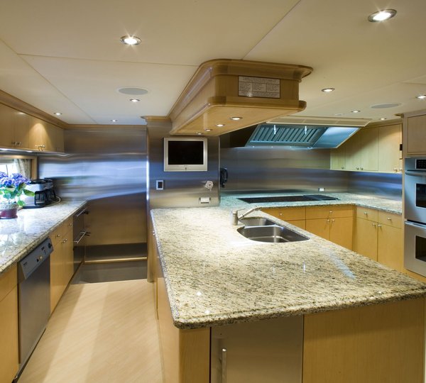 Ship's Galley Aboard Yacht LOHENGRIN