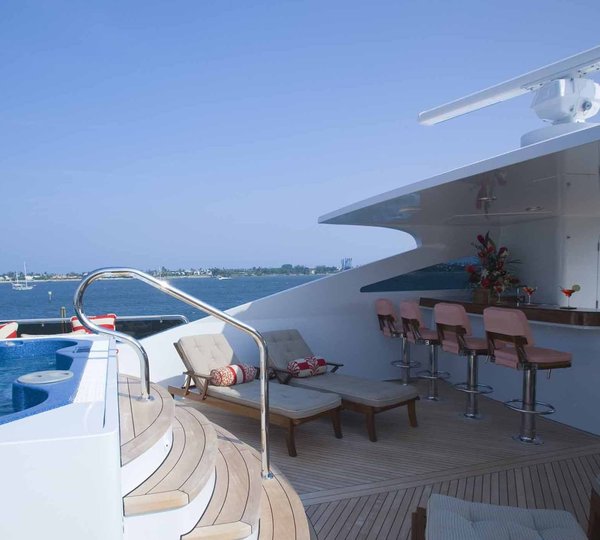Jacuzzi Pool With Drinks Bar On Yacht LOHENGRIN