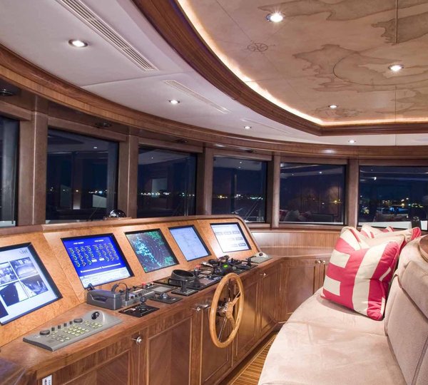 Wheel House On Yacht LOHENGRIN