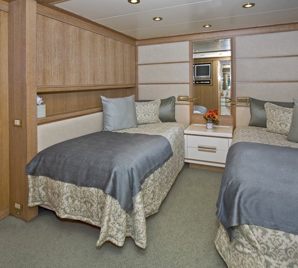 Twin Bed Cabin On Board Yacht TE MANU