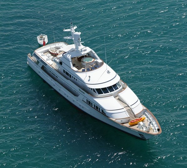 From Above Aspect On Yacht TELEOST