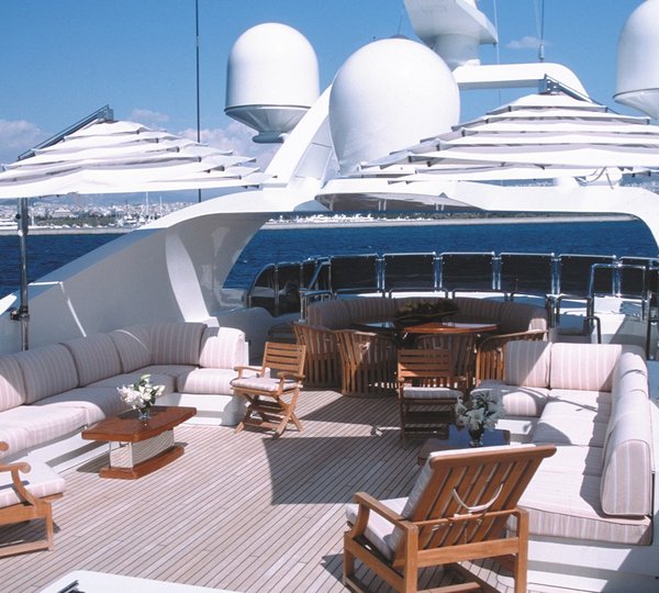 Sun Deck On Yacht ALEXANDRA