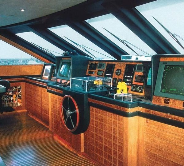 Wheel House Aboard Yacht ALEXANDRA