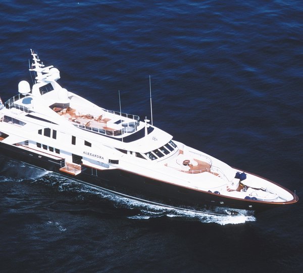 From Above Aspect On Yacht ALEXANDRA